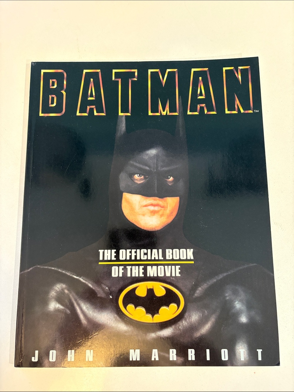 Softcover Book- Batman The Official Book of the Movie by John Marriott 1989